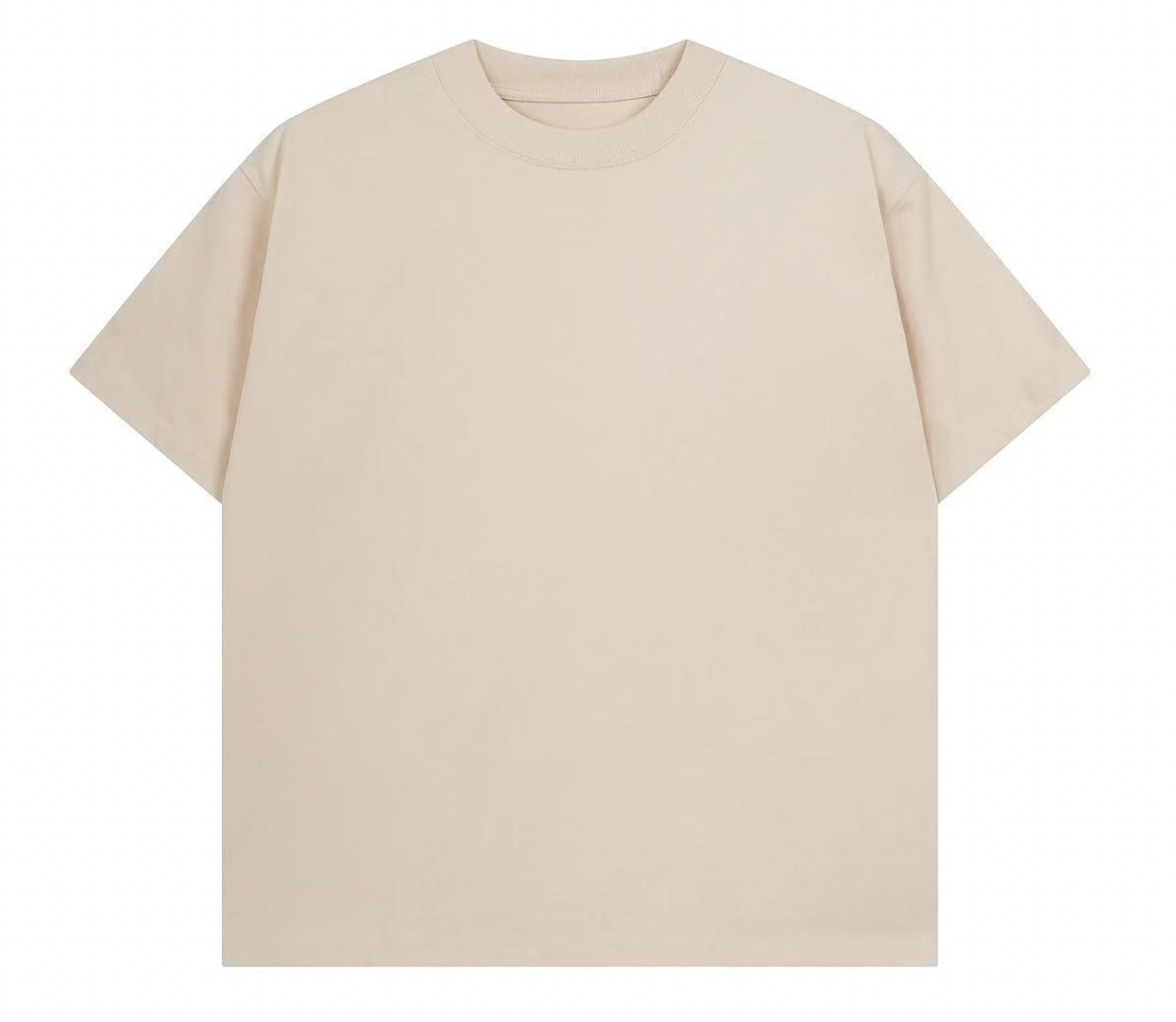 360 gsm t shirt – “creme”